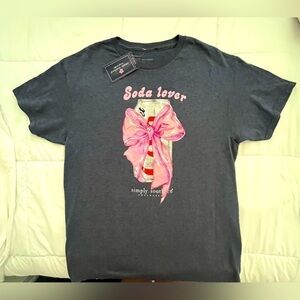 Simply Southern “Soda Lover” size Medium. Grey